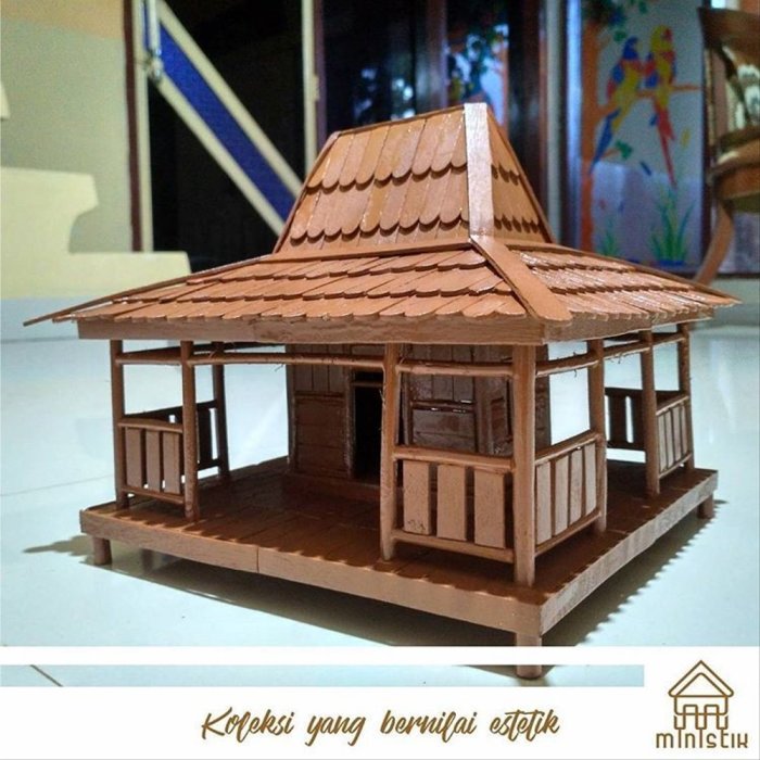 Tutorial membuat miniatur rumah dari kayu