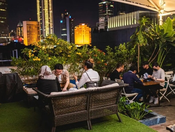 Cafe rooftop Jakarta viral