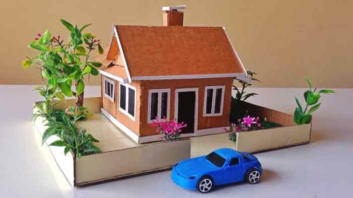 Tutorial membuat miniatur rumah dari kayu