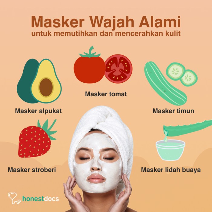 Masker wajah alami untuk jerawat solusi perawatan kulit