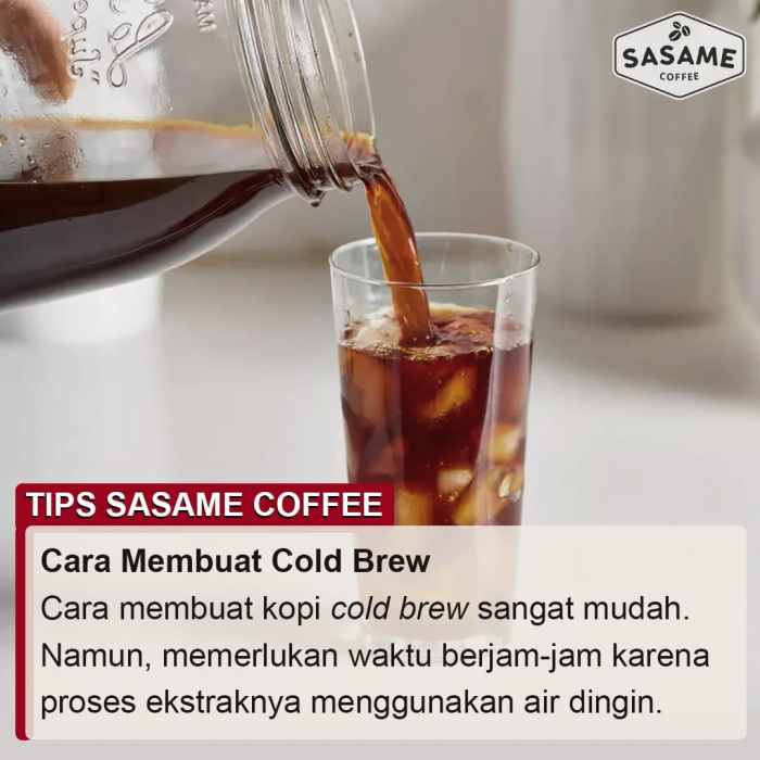 Cara membuat kopi cold brew di rumah